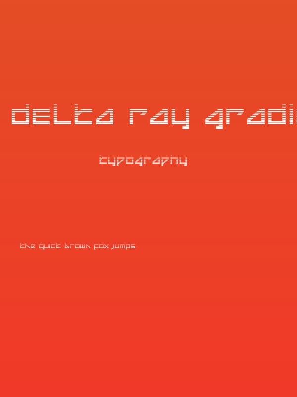 Delta Ray Gradient Poster