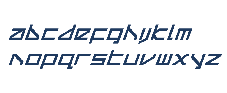 Delta Ray Italic Lowercase