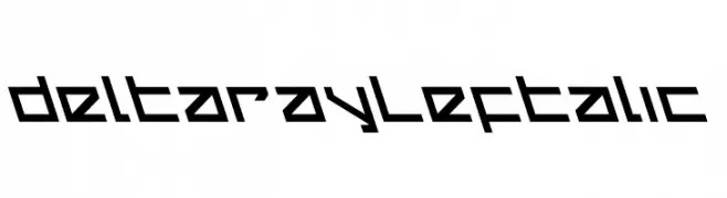 Delta Ray Leftalic  تنزيل الخطوط