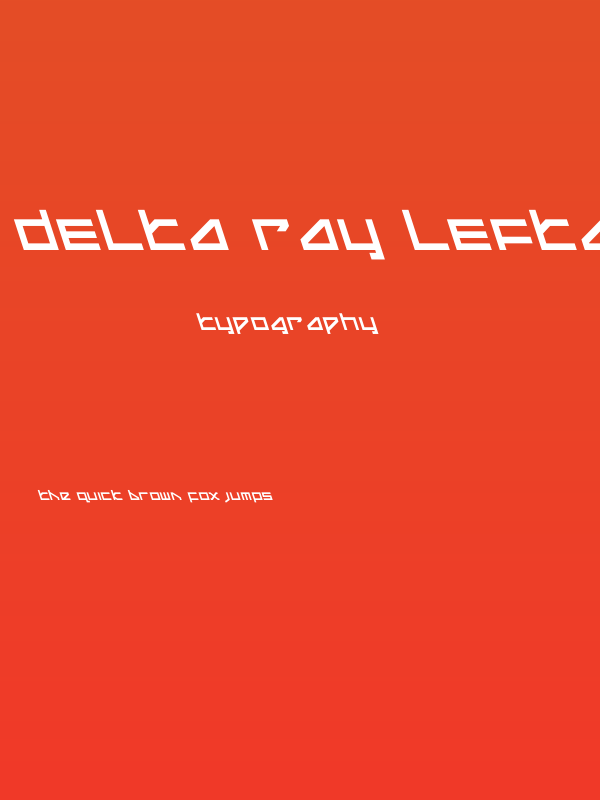 Delta Ray Leftalic Poster