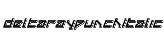 Delta Ray Punch Italic  Frei Schriftart Herunterladen