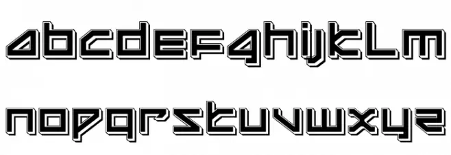 Delta Ray Punch Schriftart Groß