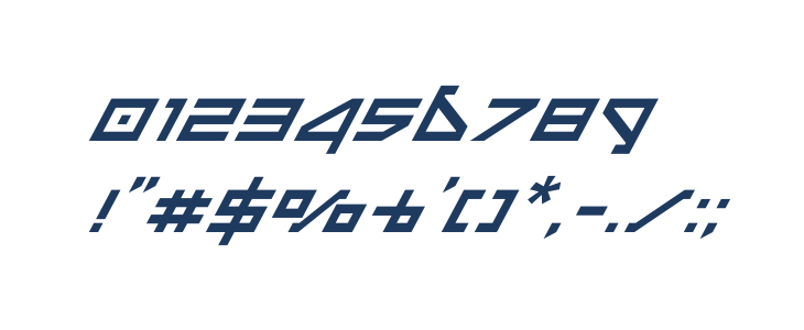 Delta Ray Super-Italic Other Characters