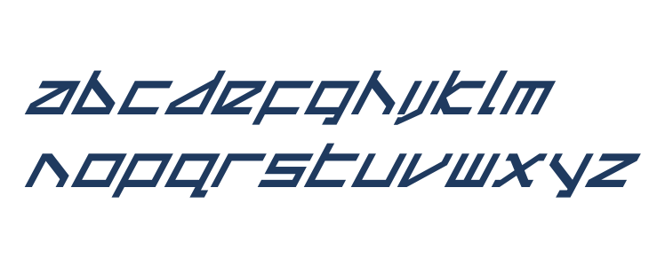 Delta Ray Super-Italic Lowercase