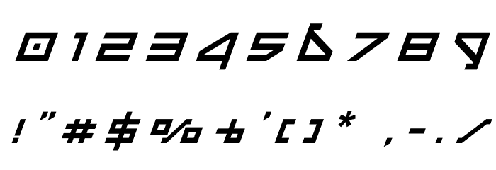 Delta Ray Title Italic Font OTHER CHARS
