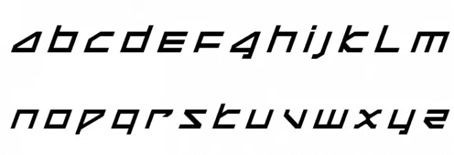 Delta Ray Title Italic 字体 大写