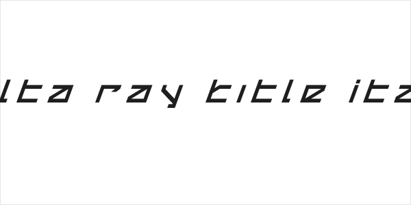 Delta Ray Title Italic Logo