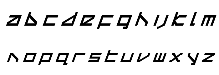 Delta Ray Title Italic Font LOWERCASE
