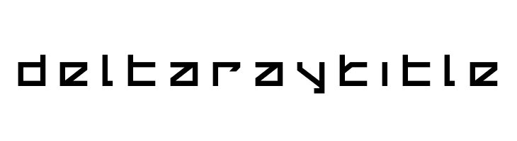 Delta Ray Title  フリーフォントのダウンロード