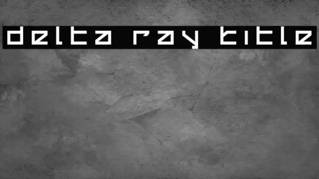 Delta Ray Title Example 1