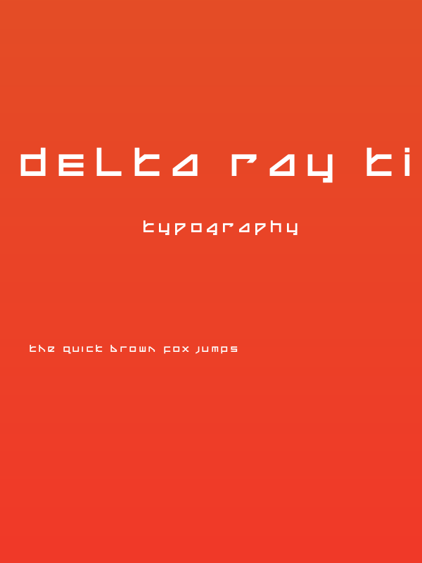 Delta Ray Title Poster