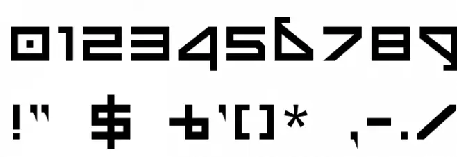 Delta Ray Font OTHER CHARS