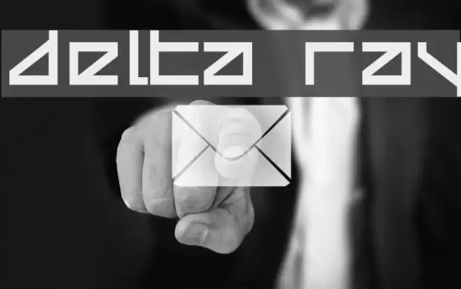Delta Ray Font examples