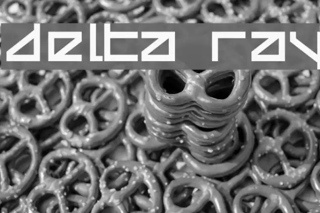 Delta Ray Font examples