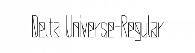 Delta Universe-Regular  नि: शुल्क फ़ॉन्ट्स डाउनलोड