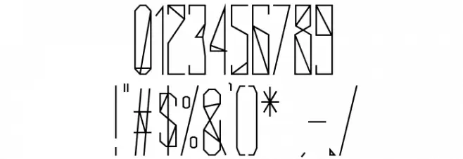 Delta Universe-Regular Font OTHER CHARS