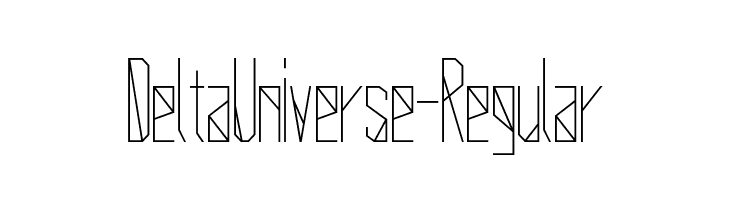 Delta Universe-Regular  font caratteri gratis