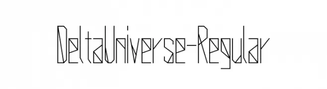 Delta Universe-Regular  Frei Schriftart Herunterladen