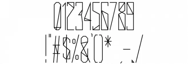 Delta Universe-Regular Font OTHER CHARS