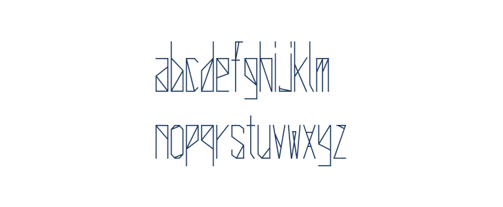 Delta Universe-Regular Lowercase