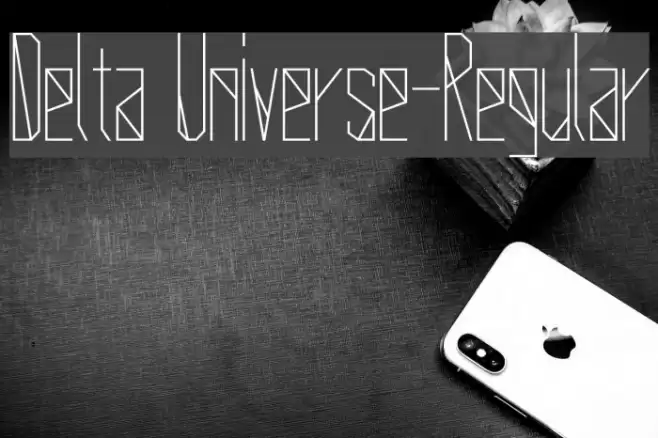 Delta Universe-Regular Font examples