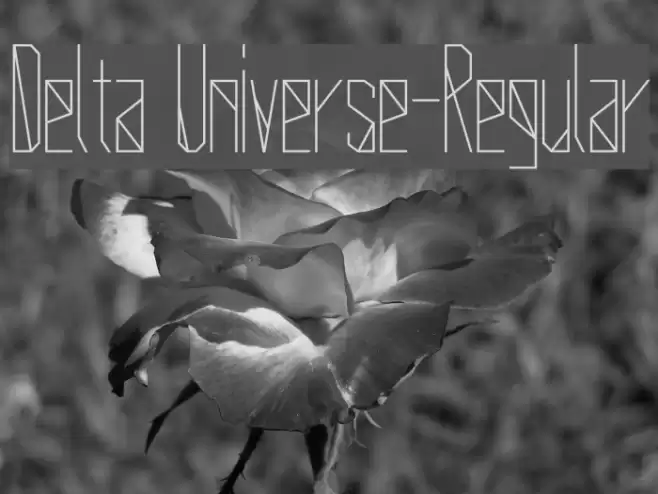 Delta Universe-Regular Font examples