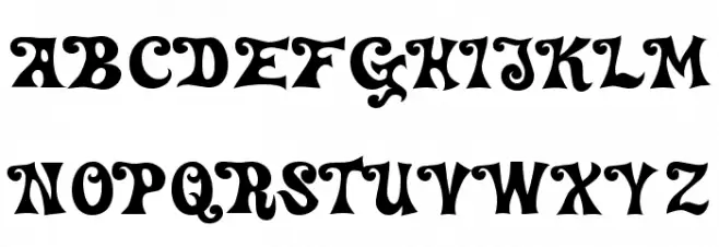DeltaHeyMaxNine-Regular Font Litere mari