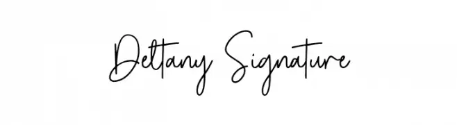 Deltany Signature Font