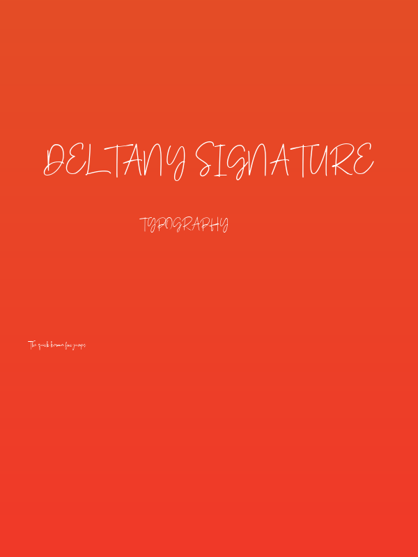 Deltany Signature Poster