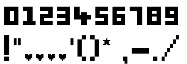 Deltarune Regular Font OTHER CHARS