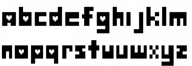 Deltarune Regular 字体 大写