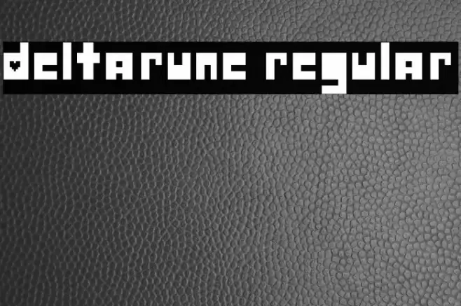 Deltarune Regular Font examples