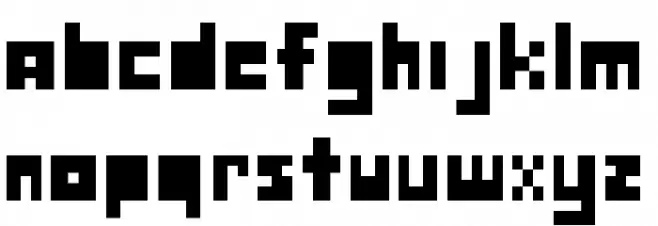 Deltarune Regular Font LOWERCASE