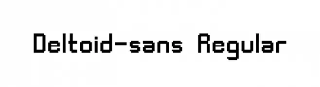 Deltoid-sans Regular  font caratteri gratis