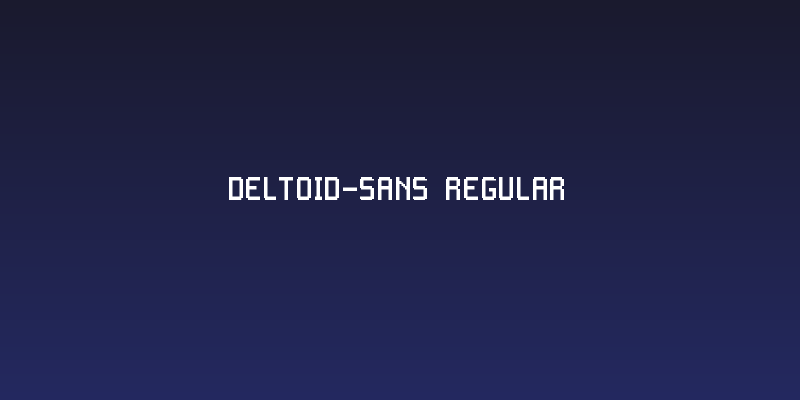 Deltoid-sans Regular Social Header