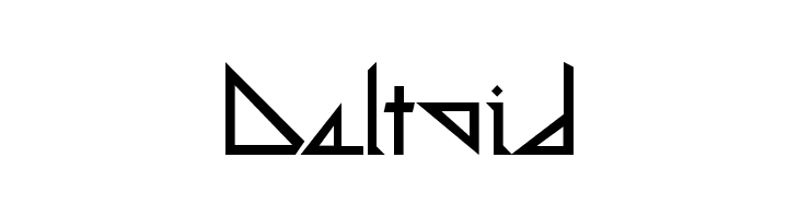 Deltoid फ़ॉन्ट