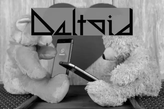 Deltoid Font examples