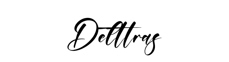 Delttras Schriftart