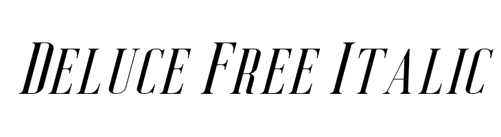 Deluce Free Italic  Frei Schriftart Herunterladen