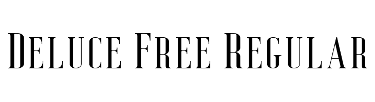 Deluce Free Regular  Скачать бесплатные шрифты