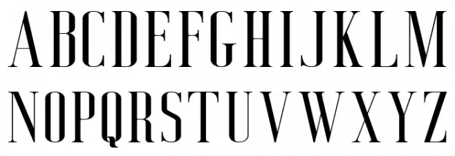 Deluce Free Regular Caratteri MAIUSCOLE