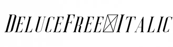 DeluceFree-Italic  Descarca Fonturi Gratis