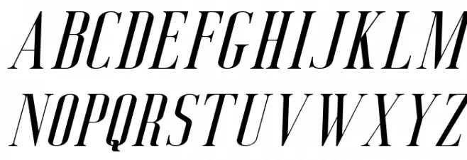 DeluceFree-Italic फ़ॉन्ट अपरकेस