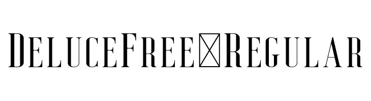 DeluceFree-Regular  font caratteri gratis