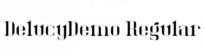 DelucyDemo-Regular  تنزيل الخطوط