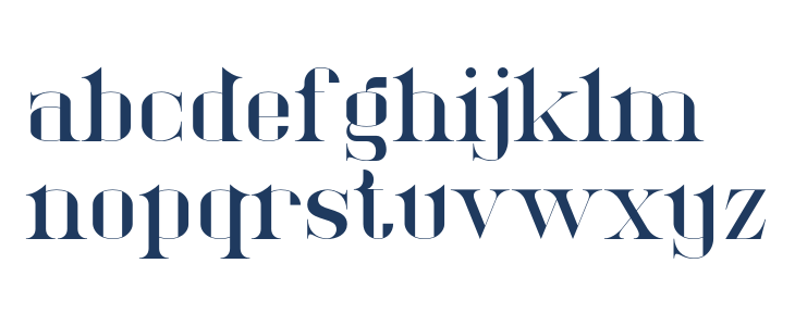 DelucyDemo-Regular Lowercase