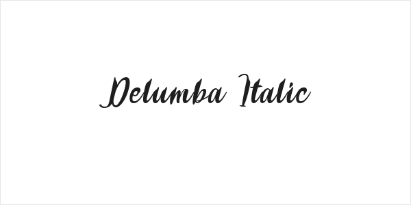 Delumba Italic Logo