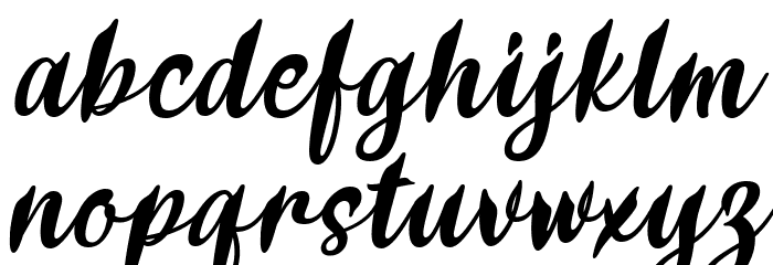 Delumba Italic Font LOWERCASE