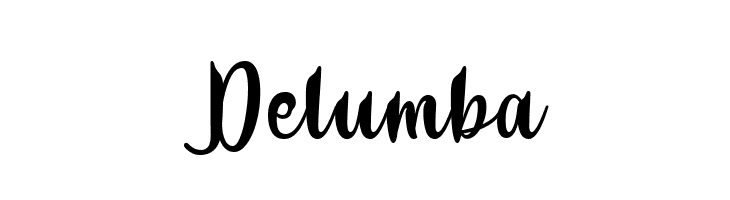 Delumba  フリーフォントのダウンロード