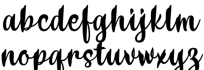 Delumba Font LOWERCASE